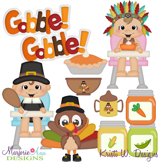 My First Thanksgiving SVG Cutting Files + Clipart - Click Image to Close